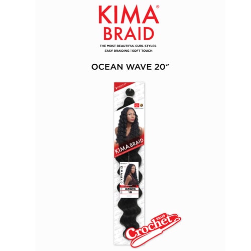 Harlem 125 Kanekalon Kima Braid OCEAN WAVE 20"