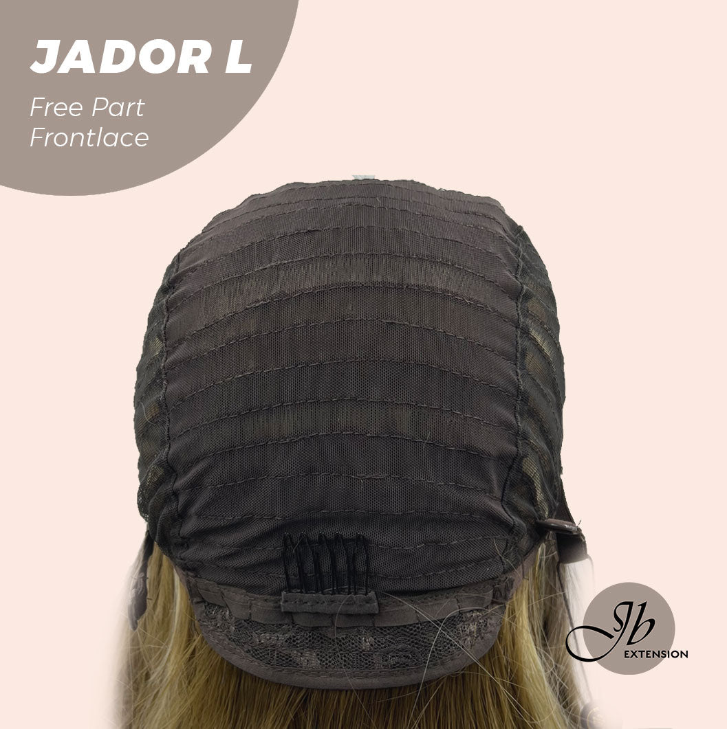 JBEXTENSION 24 Inches Blonde Highlight Curly Lace Front Wig.Pre Plucked 13*4 HD Transparent Lace Frontal Handmade Futura Fiber Swiss Lace Synthetic Fiber Pre-Cut Lace Glueless Wig JADOR L