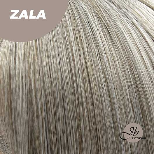 JBEXTENSION 10 Inches Bob Cut Tea Grey Hair With Bangs Wig ZALA