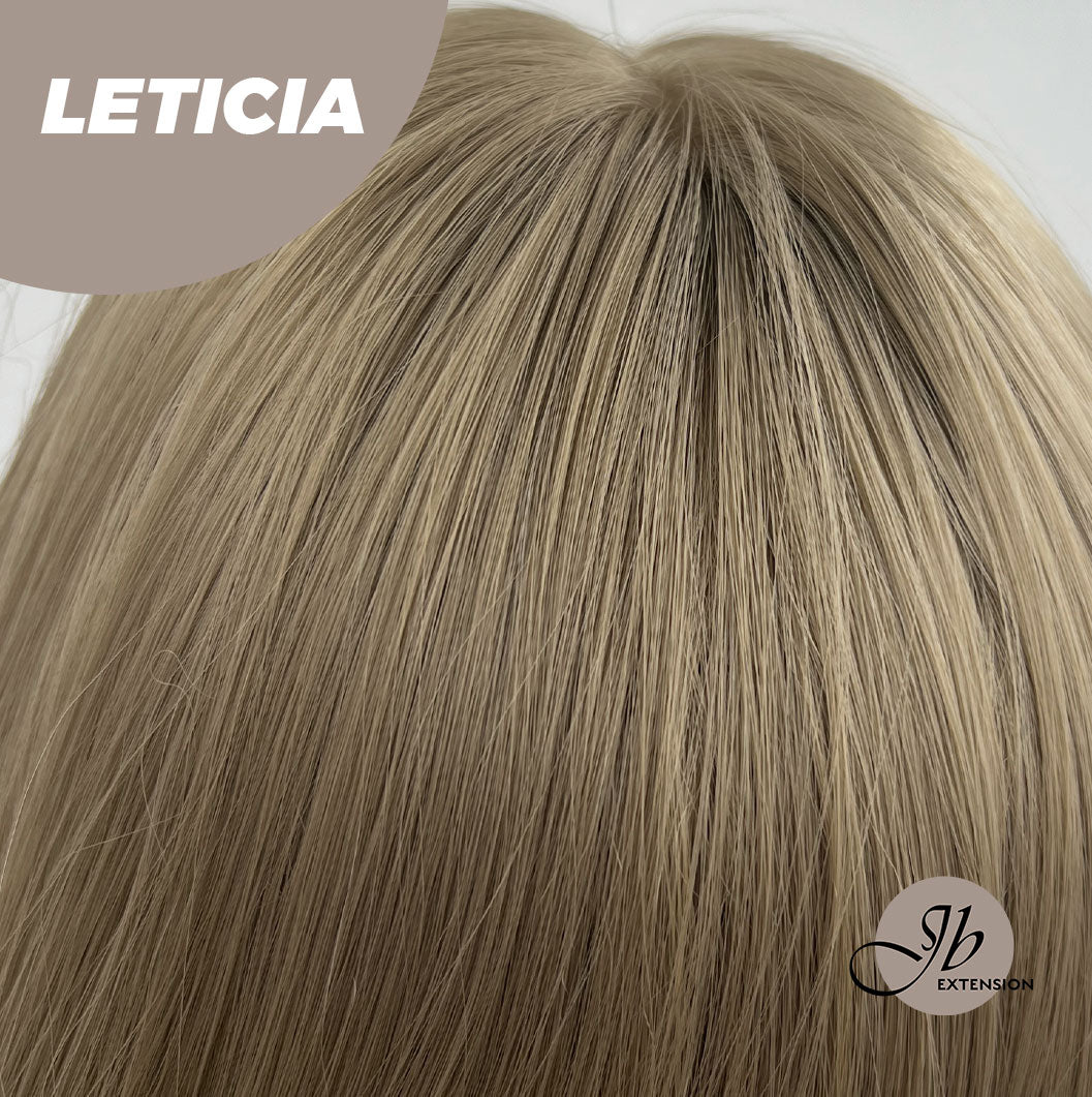 JBEXTENSION 26 Inches Hush Cut Brown Wig With Wispy Bangs LETICIA