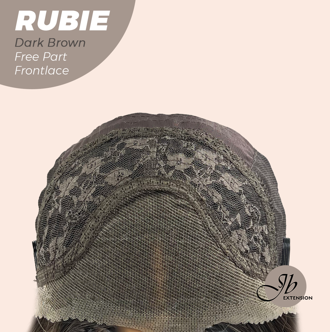 Get the Influencer Look with 30 Inches Dark Brown With Highlight Long Straight Fiber X-RUBIE DARK BROWN