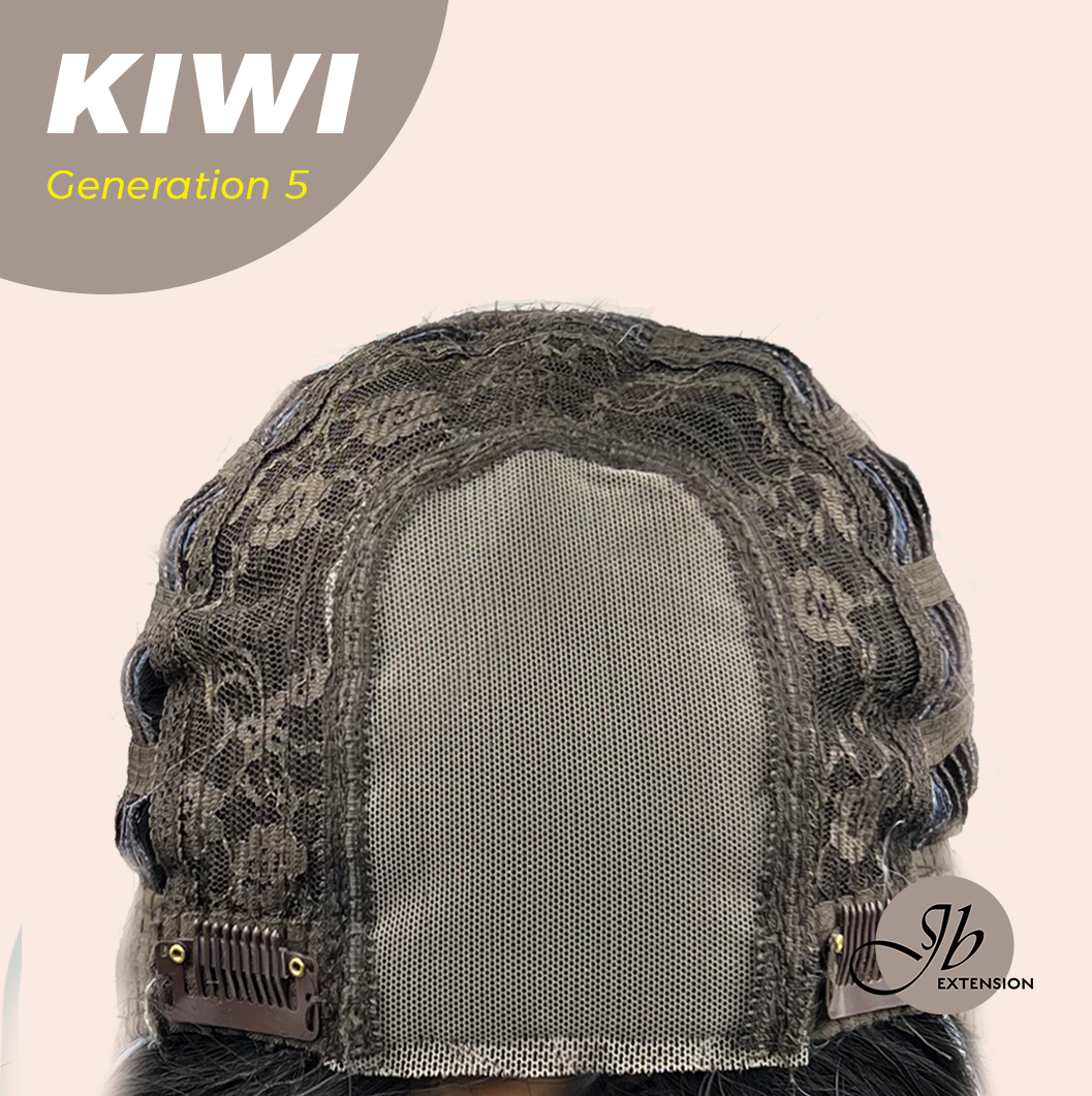 JBEXTENSION GENERATION FIVE 28 Inches Long Wave Black With Blue Highlight Wig KIWI G5