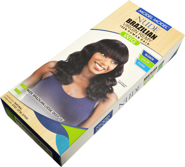 Model Model NUDE BRAZILIAN VIRGIN REMY 100% HH Wig LOOSE DEEP 20