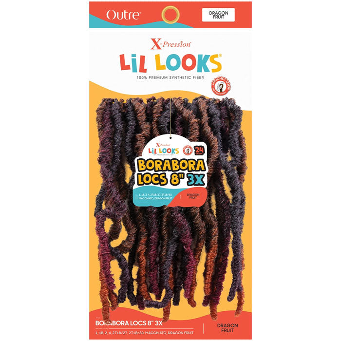 Outre X-Pression Lil Looks Crochet Loop Braid - BORA BORA LOCS 8" 3X