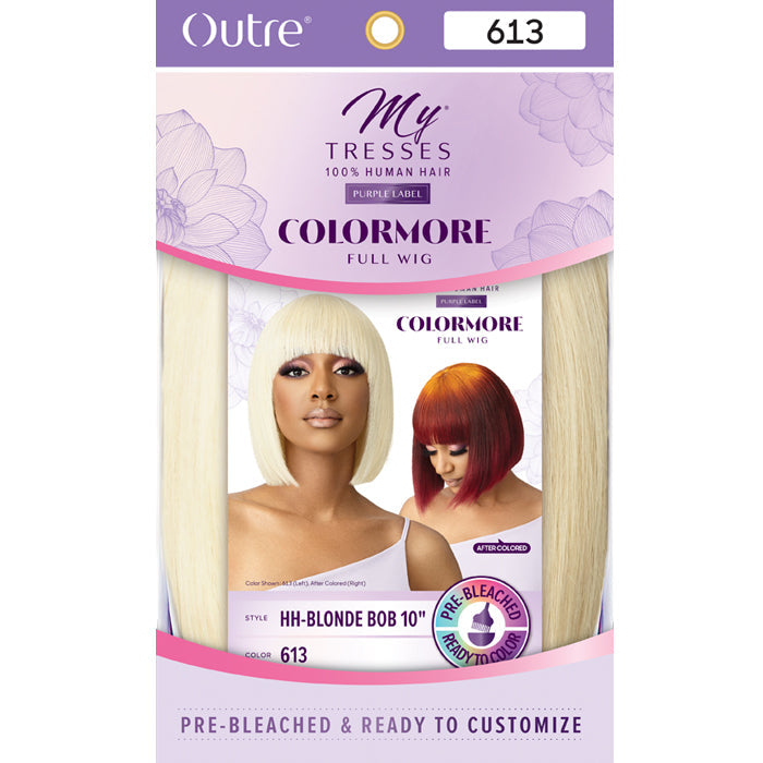 Outre Mytresses Colormore 100% Human Hair Full Wig - BLONDE BOB 10