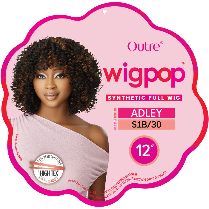 Outre Wigpop Curly Bang Full Wig - ADLEY