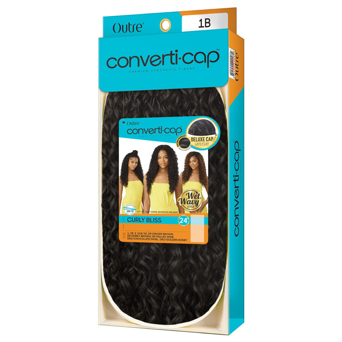 Outre Converti-Cap Wet and Wavy Half Wig - CURLY BLISS 24