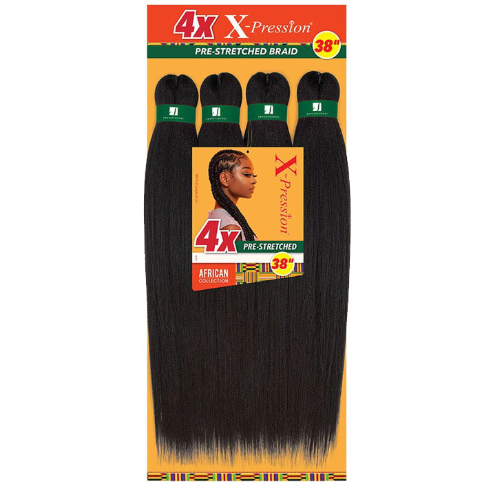 Sensationnel X-Pression African Collection 4X PRE STRETCHED BRAID 38"