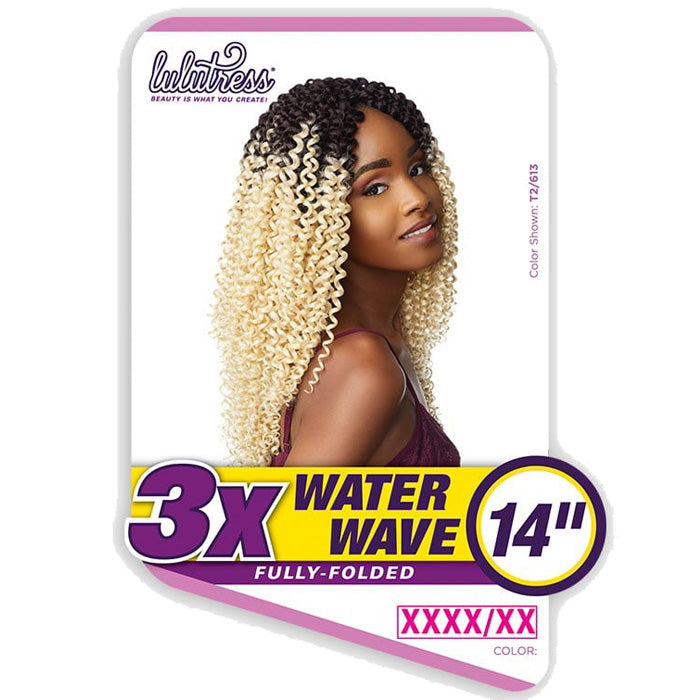 Sensationnel Lulutress Fully-Folded Crochet Braids - 3X WATER WAVE 14"