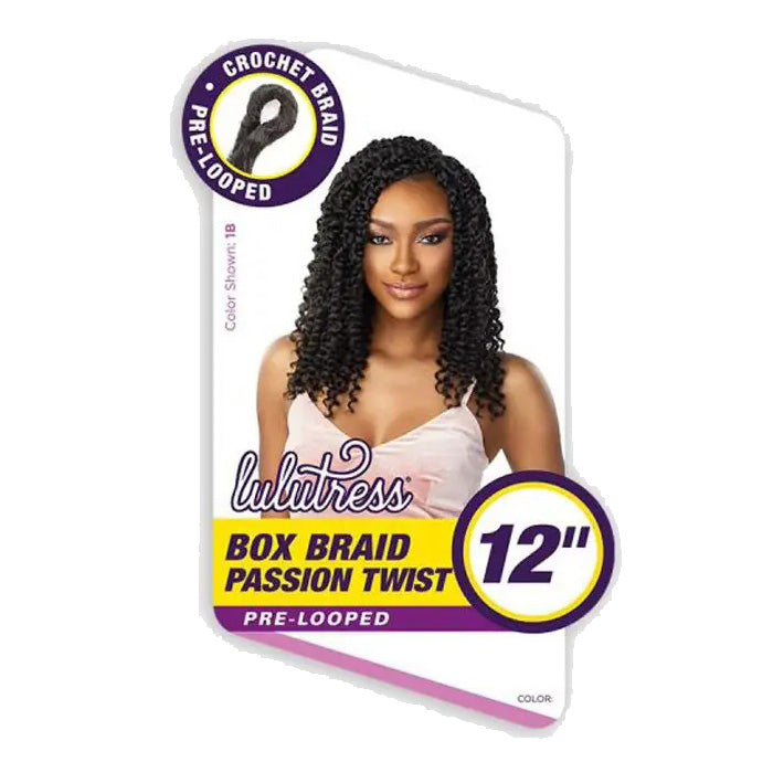 Sensationnel Lulutress Pre-Looped Crochet Braid - BOX BRAID PASSION TWIST 12"