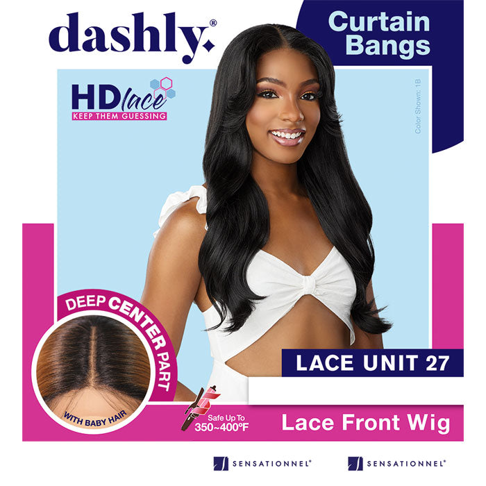 Sensationnel Dashly HD Lace Front Wig - LACE UNIT 27 - Curtain Bangs