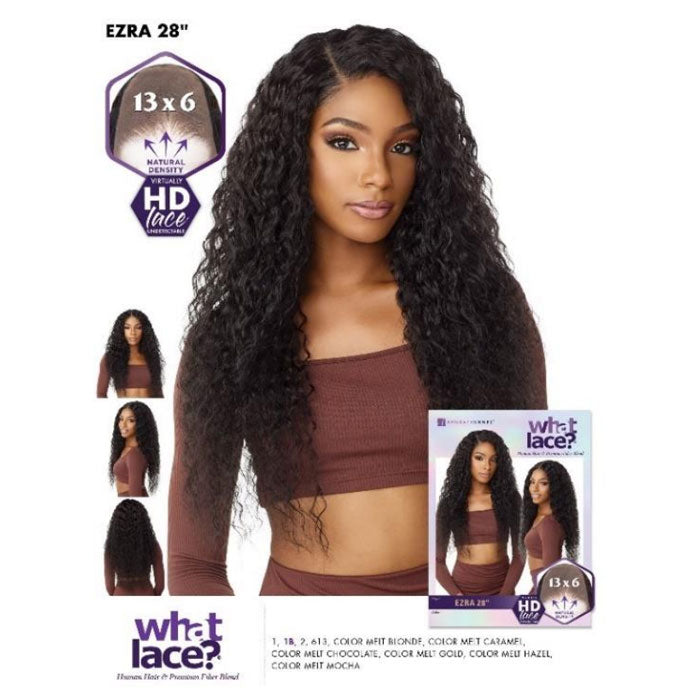 Sensationnel What Lace Human Hair Blend 13x6 HD Lace Front Wig - EZRA 28"