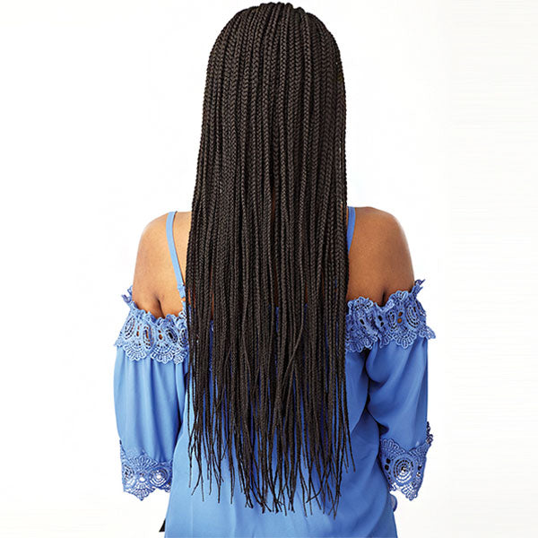 Sensationnel Cloud9 Synthetic Hand Braided 13x5 Part Swiss Lace Wig - SIDE PART CORNROW