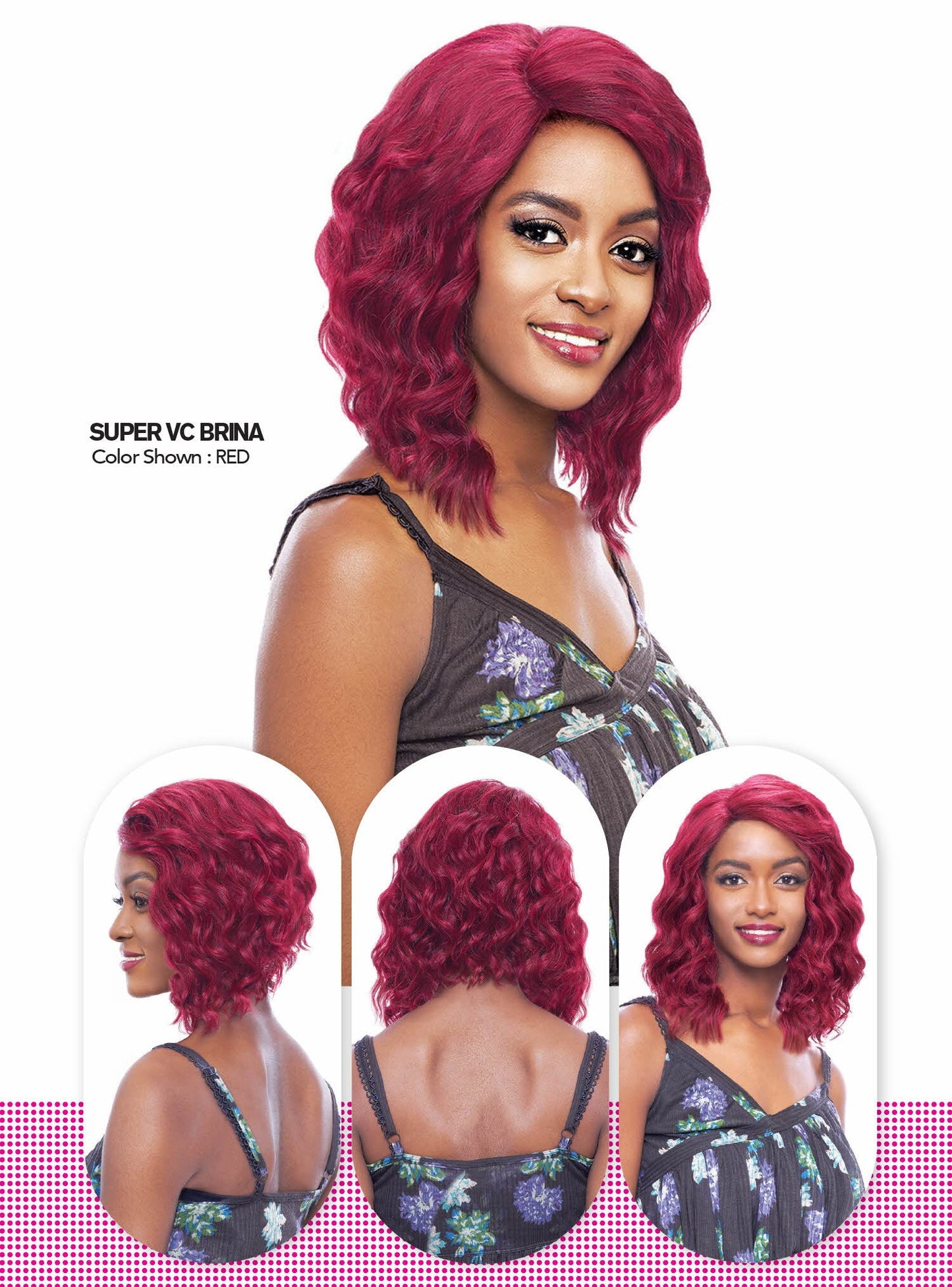 Vanessa Super V Line C Side Synthetic Lace Part Wig SUPER VC BRINA