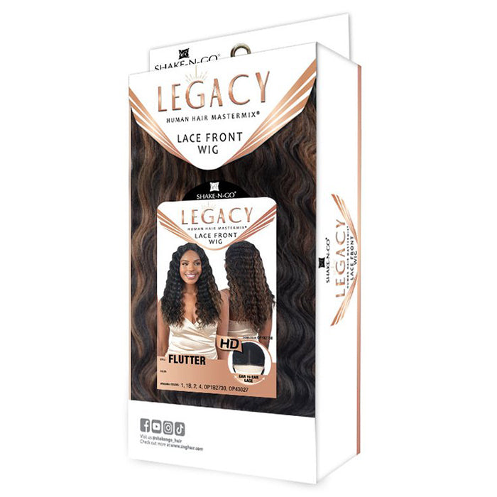 Shake N Go Legacy Human Hair Blend Lace Front Wig - FLUTTER