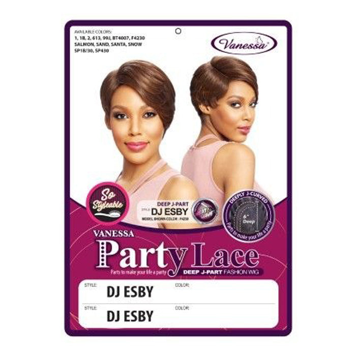 Vanessa Party Lace Deep J-Part Wig - DJ ESBY
