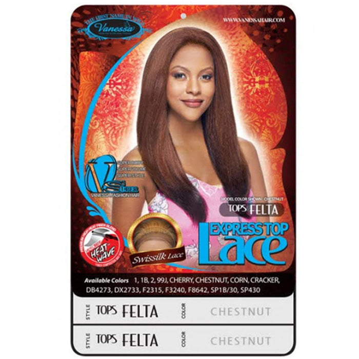 Vanessa Express Top Swiss Lace Front Wig - TOPS FELTA