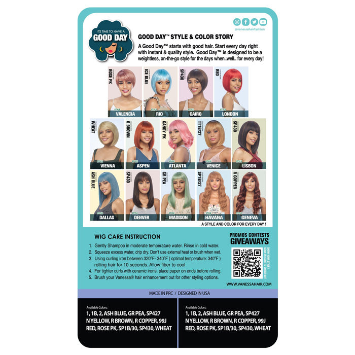 Vanessa Good Day Full Wig - VIENNA