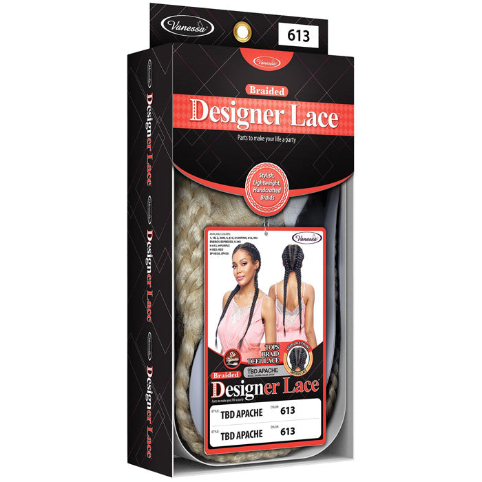 Vanessa Designer Lace Tops Braid Deep Lace Front Wig - TBD APACHE