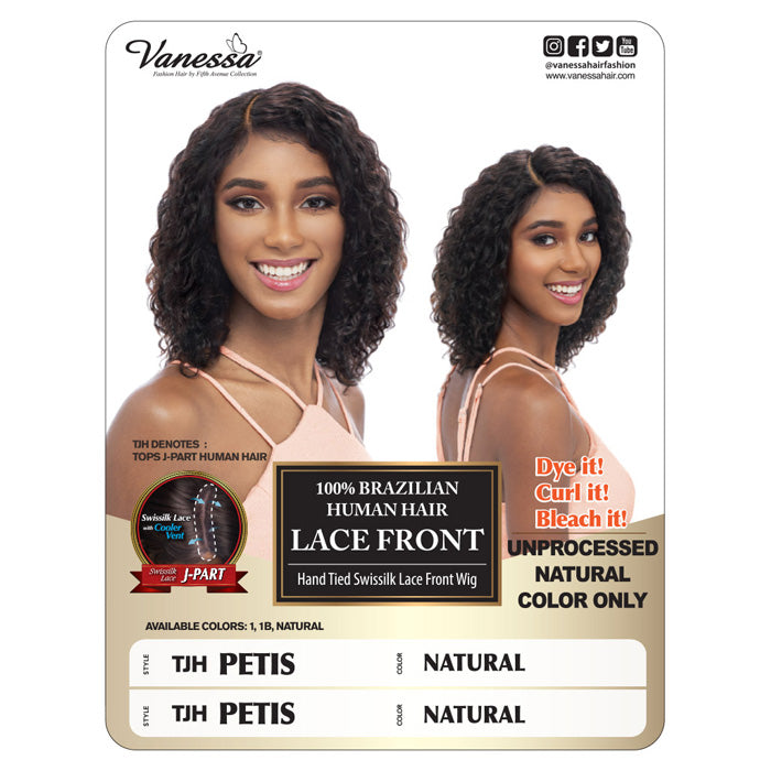 Vanessa Brazilian Human Hair Lace Front Wig TJH PETIS