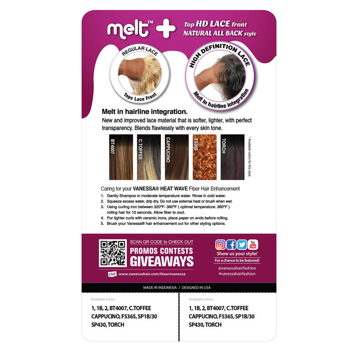 Vanessa Melt Plus HD Lace Wig - MILFORD