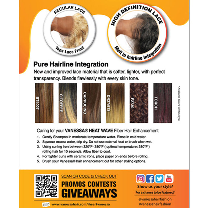 Vanessa Mist Deep J-Part HD Lace Front Wig - JENU