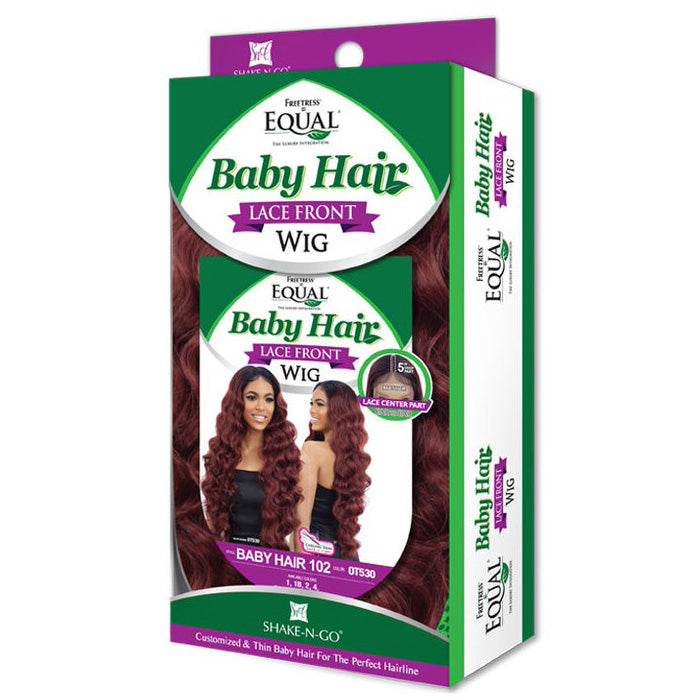 Shake N Go Equal Baby Hair 5" Deep Lace Front Wig - BABY HAIR 102