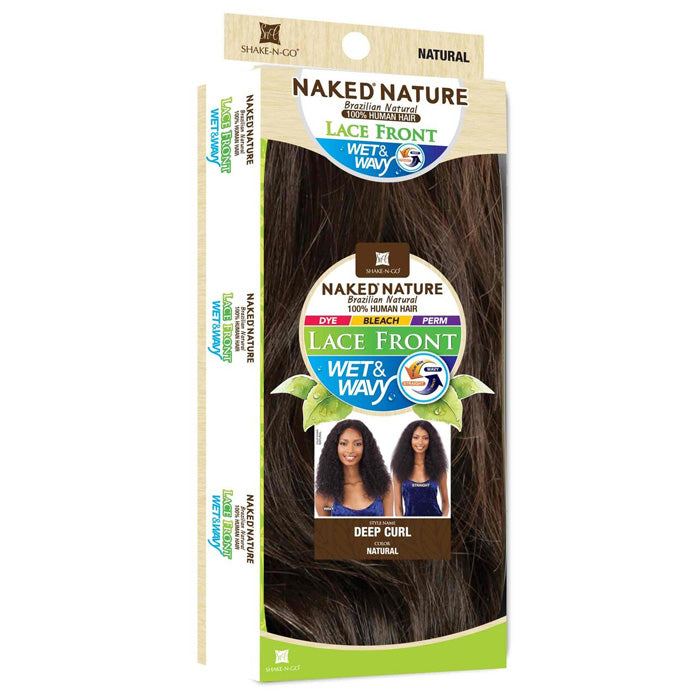 Shake-N-Go Naked Brazilian Natural Unprocessed 100% Human Hair Lace Front Wig - DEEP CURL