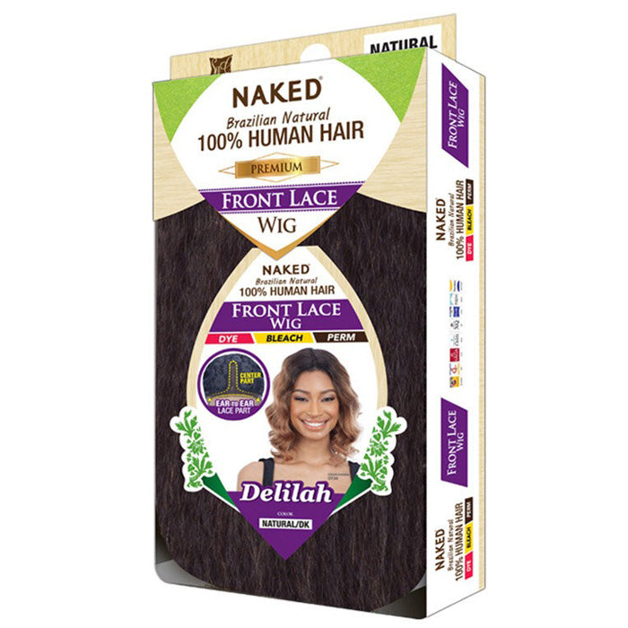 Shake-N-Go Naked 100% Brazilian Natural Human Hair Frontal Lace Wig - DELILAH