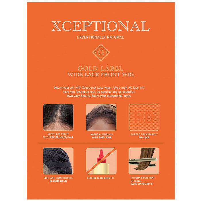 Vivace Xceptional Gold Label Glueless Wide HD Lace Front Wig - GOLD UNIT 17