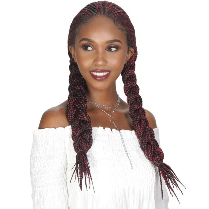 Zury Sis Diva Lace Front Wig - DIVA-LACE FULANI BOX 30"