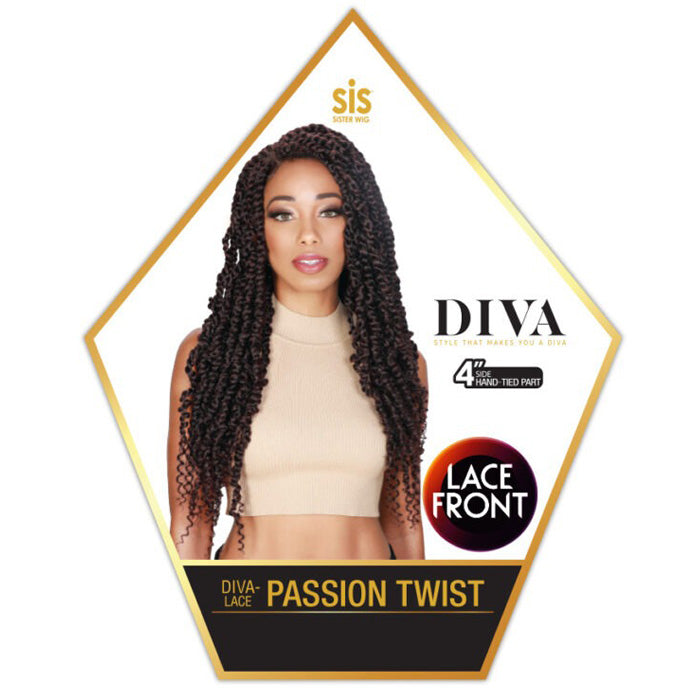 Zury Sis Diva 4" Part Hand-Tied Braided Lace Front Wig - DIVA-LACE PASSION TWIST