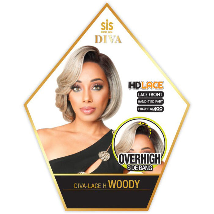 Zury Sis Diva Synthetic HD Lace Front Wig - DIVA LACE H WOODY