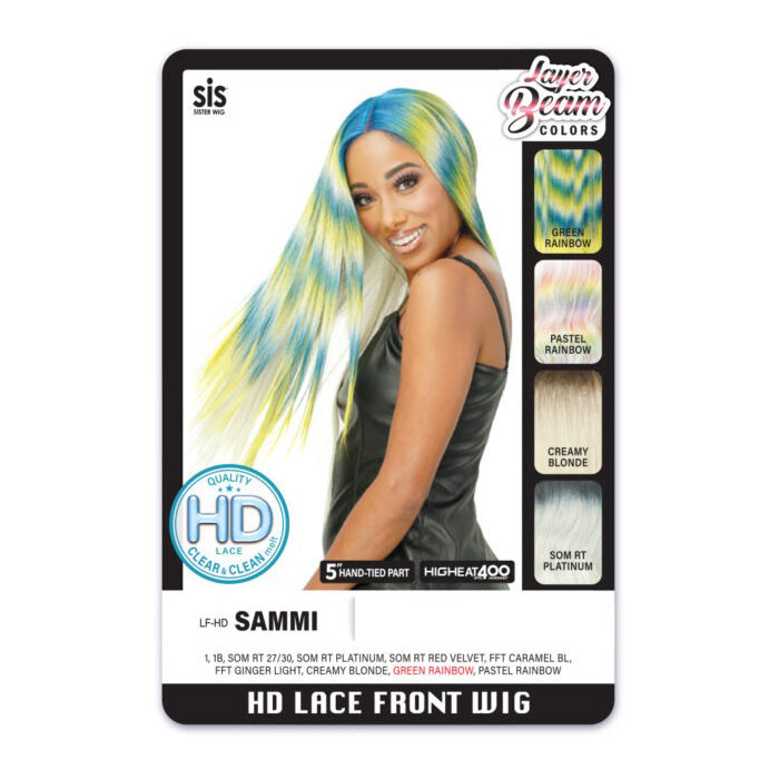 Zury Sis Layer Beam Colors 5" HD Lace Front Wig - LF-HD SAMMI