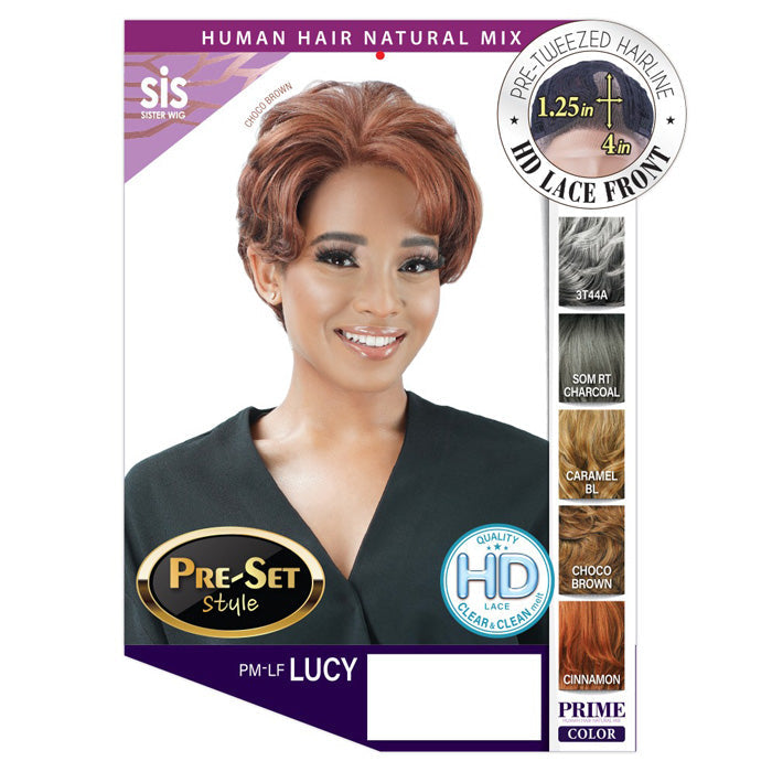 Zury Sis Human Hair Blend 4" HD Lace Front Wig - PM-LF LUCY