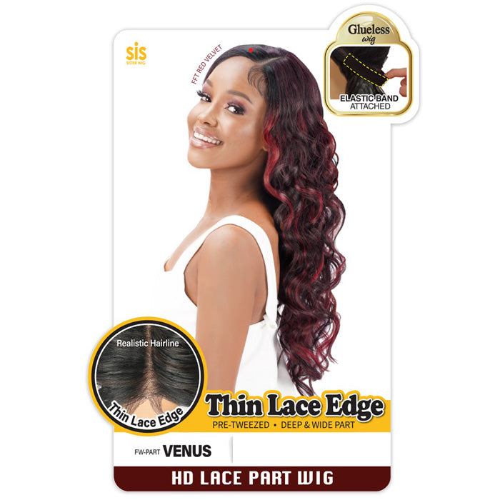 Zury Sis Glueless Thin Lace Edge Pre-Tweezed HD Lace Part Wig - VENUS