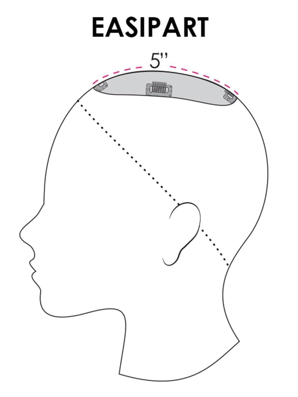 easiPart HD 8" | HF Synthetic Hair Topper
