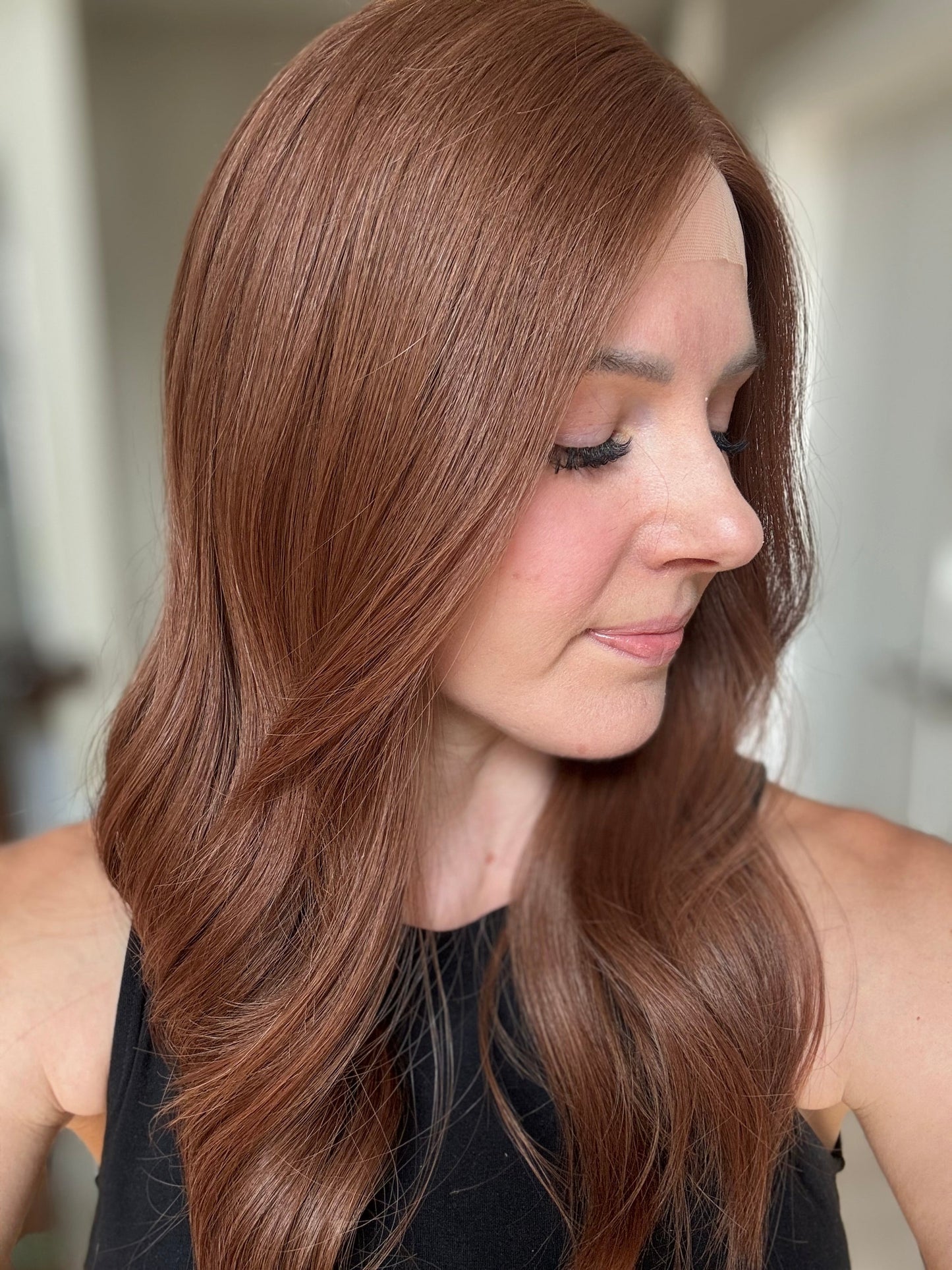 22" Autumn Comfort Cap Lace Top Wig (M)