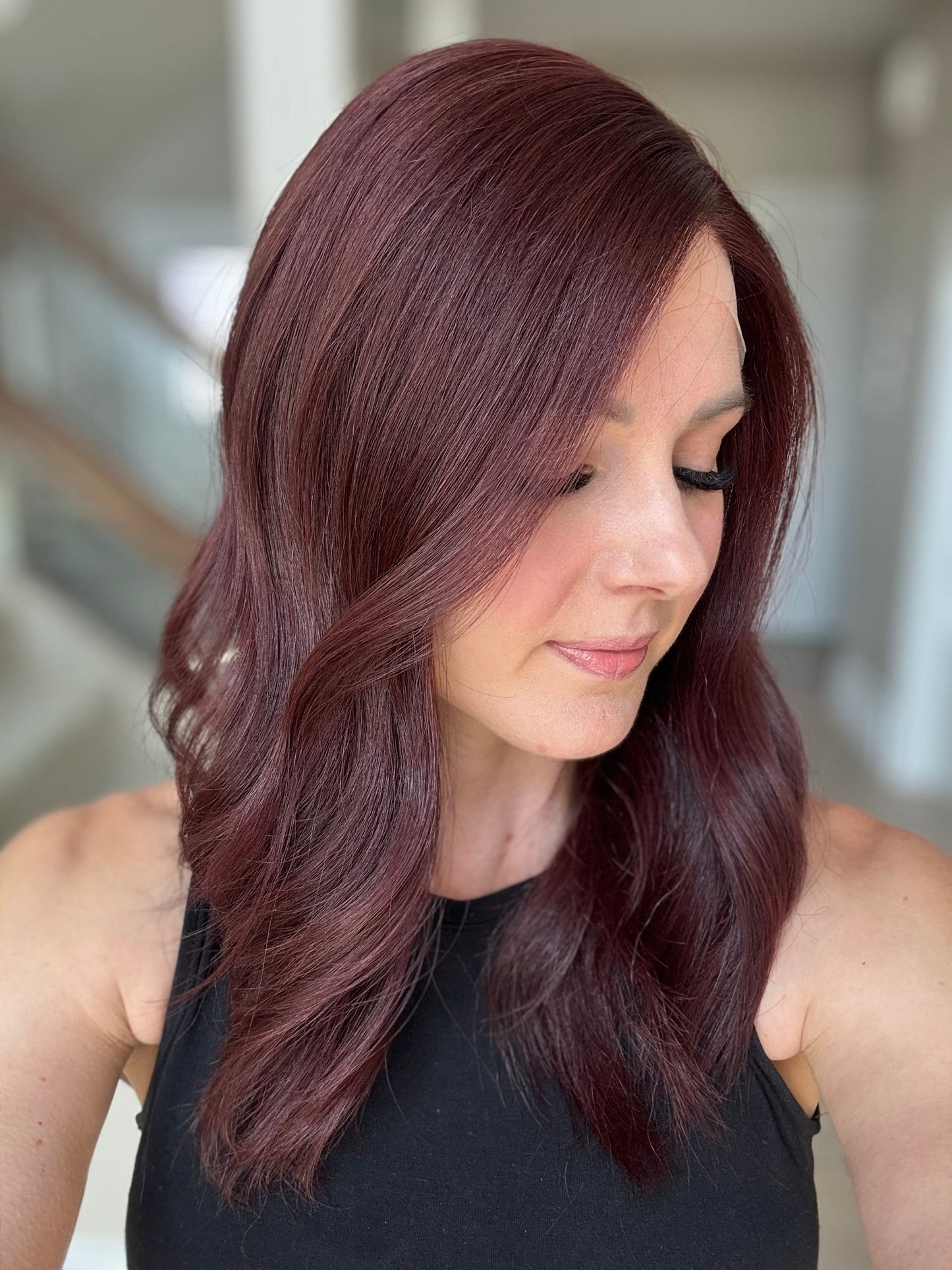 20" Violet Comfort Cap Lace Top Wig (XS)