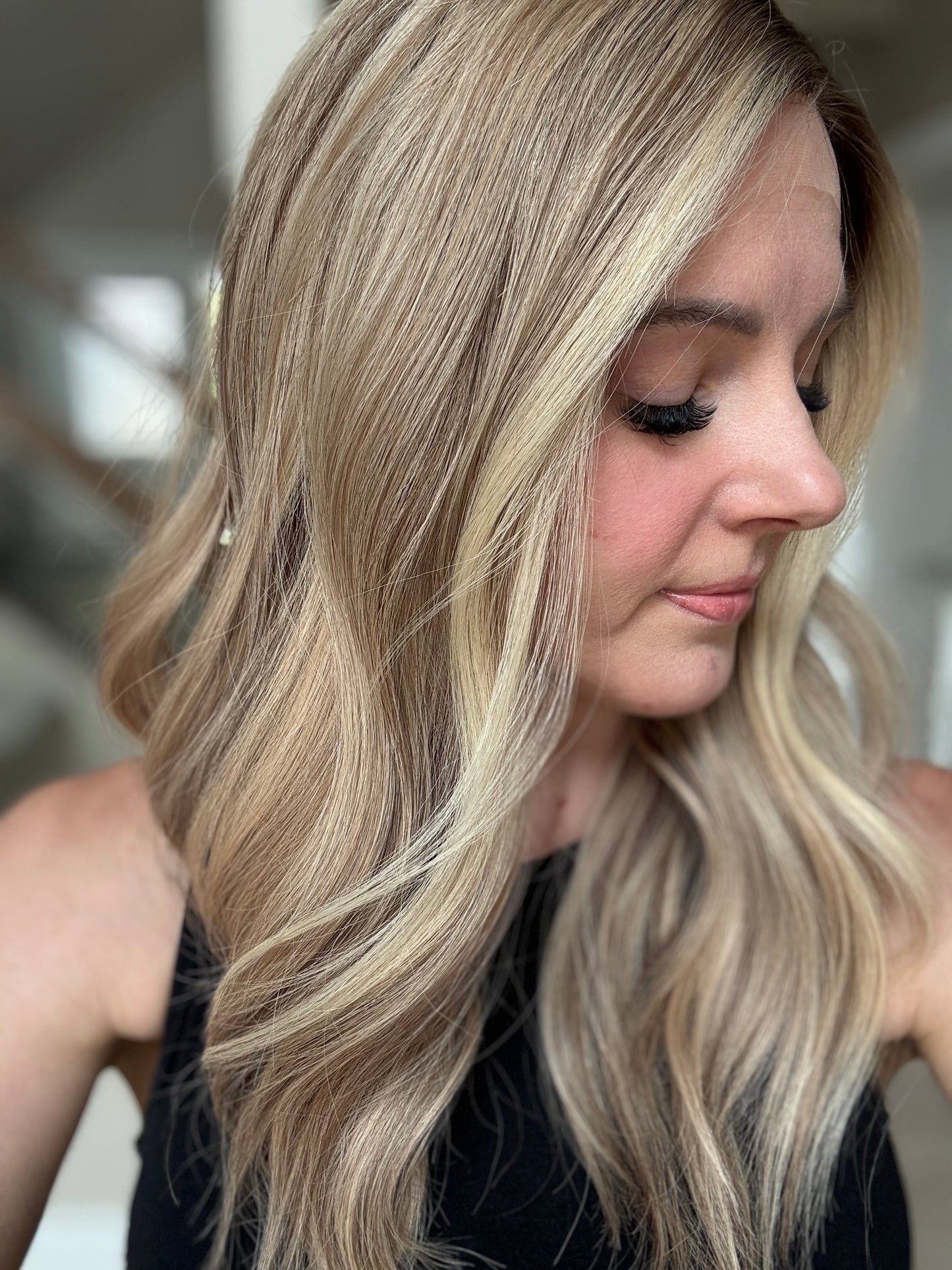 22" Olive Comfort Cap Lace Top Wig (S)