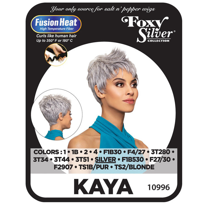 Foxy Silver Collection Fusion Heat Full Wig - KAYA