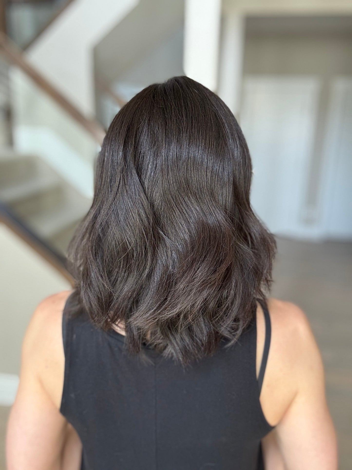 15" Natural Black Lace Top Wig (S)