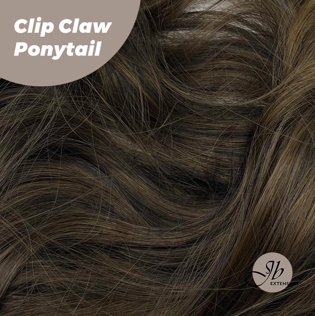 JBEXTENSION 25 Inch Clip Claw in Curly Ponytail Extension for thinning hair 160g