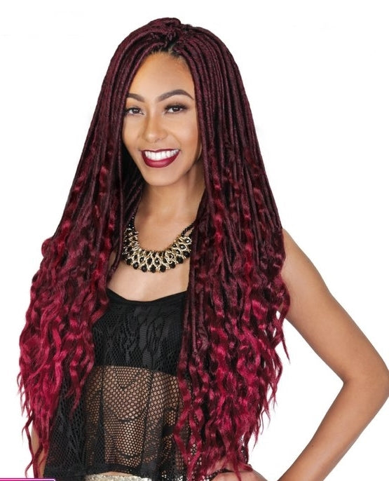Zury 2X Goddess Braid Loop Crochet LOCS LOOSE WAVE 14 Inch