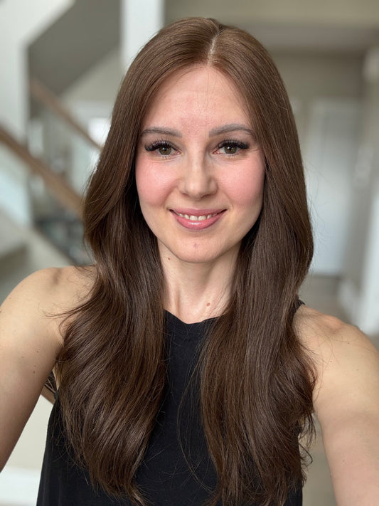 Euro Wig #2: 20" Medium Brown Comfort Cap (S/M)