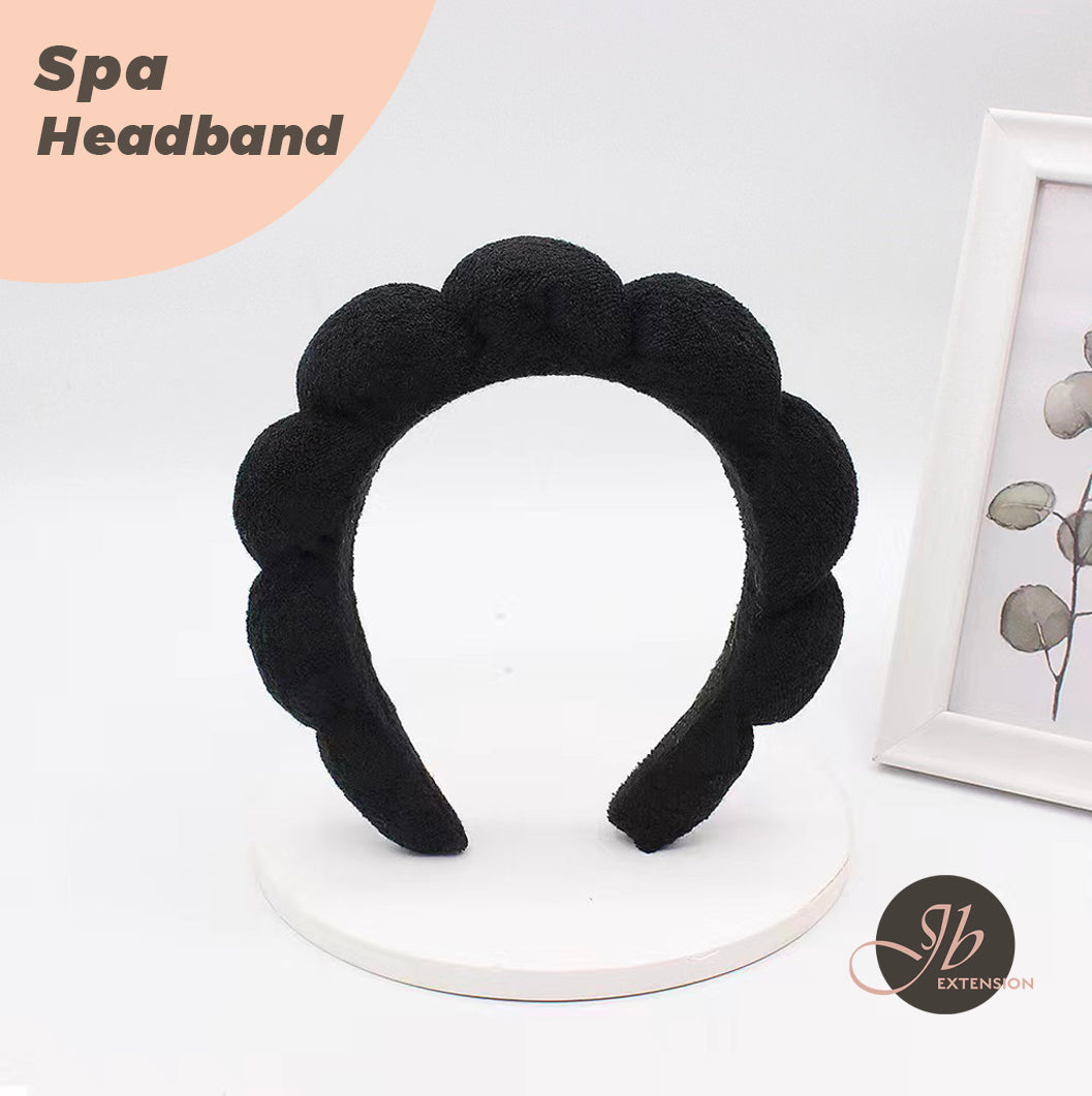 JBextension Spa headbands 2pcs for women-girls, Makeup sponge headband, Non slip face wash, skincare-Padded soft thick terry cloth hair band accessory
