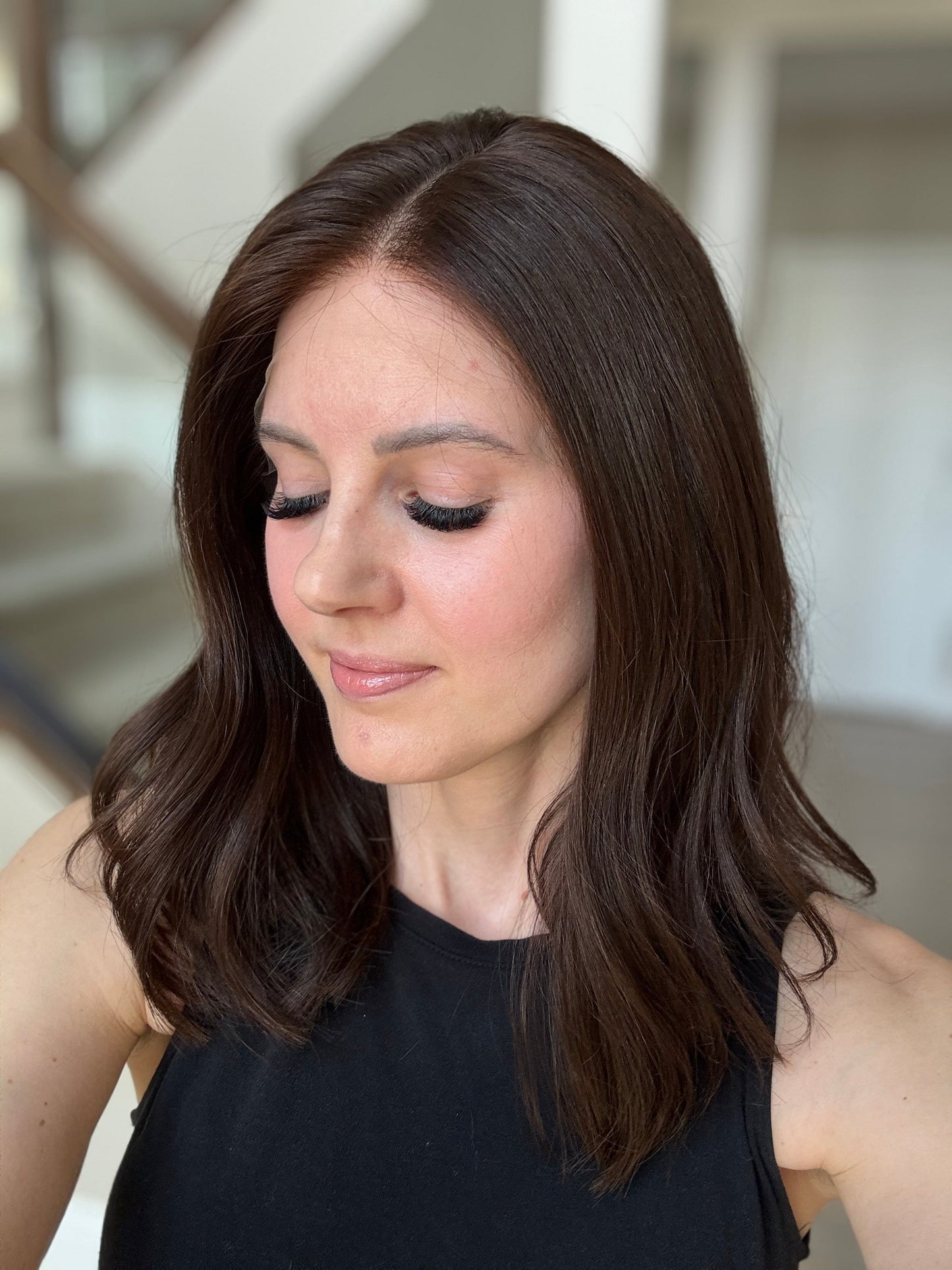 Euro Wig #9: 17" Dark Brown Luxury Cap (M)