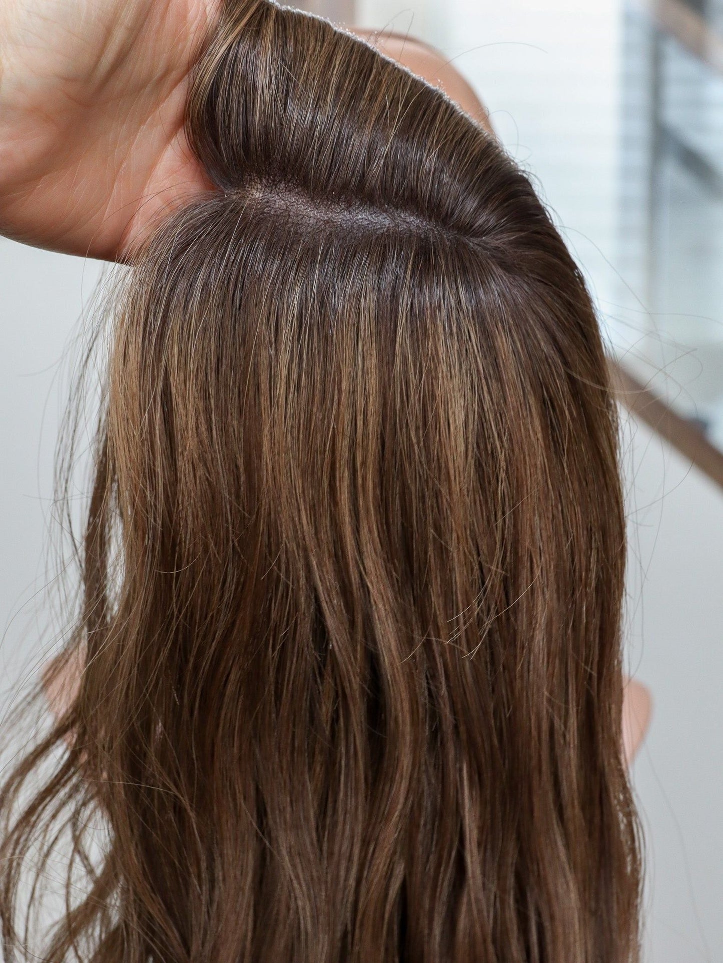 18" 9x9 Elana Wavy Closed Lace Topper