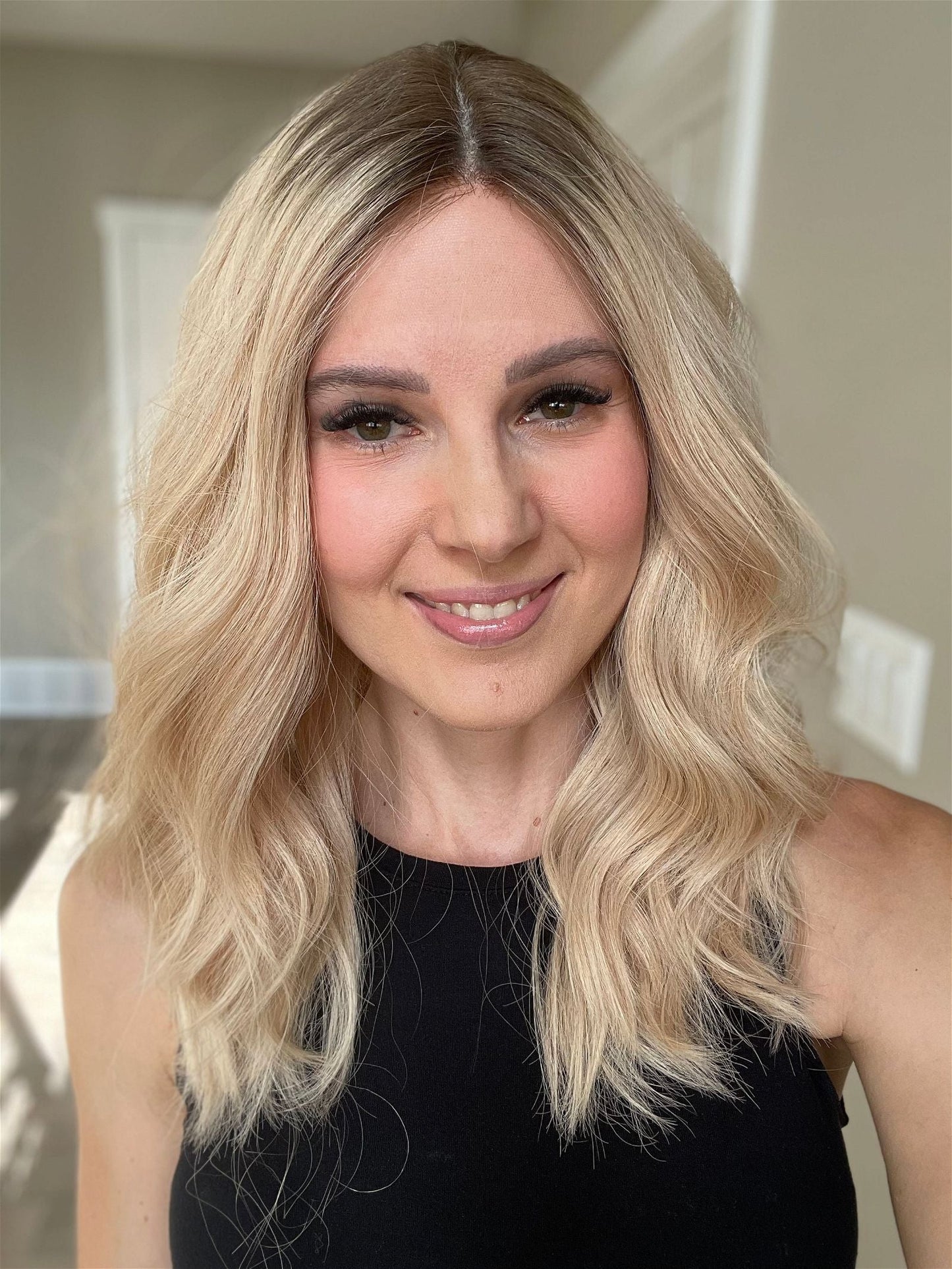 19" Rory Lob Comfort Cap Silk Top Wig (M)