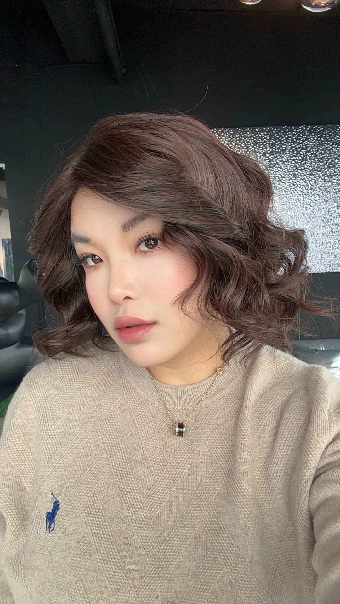 JBEXTENSION 10 Inches Reddish Brown Pre-Cut Side Part Snowflake Lace Frontlace Glueless Wig MICHELLE REDDISH BROWN【BENDY EAR TABS】